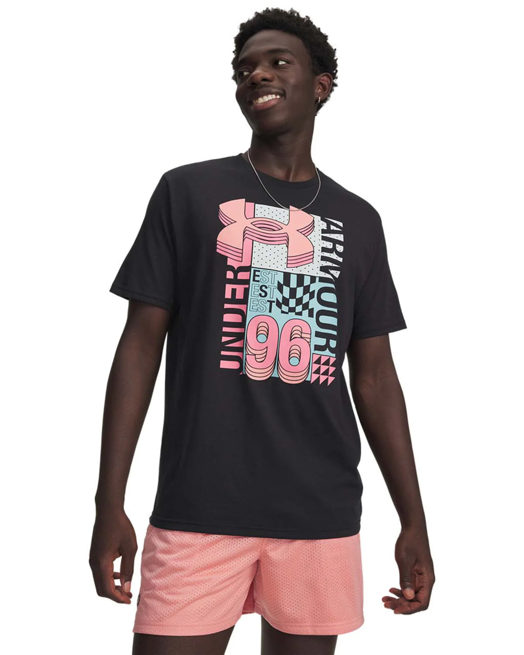 Under Armour UA M Logo Collage SS T-Shirt – Men (Black)