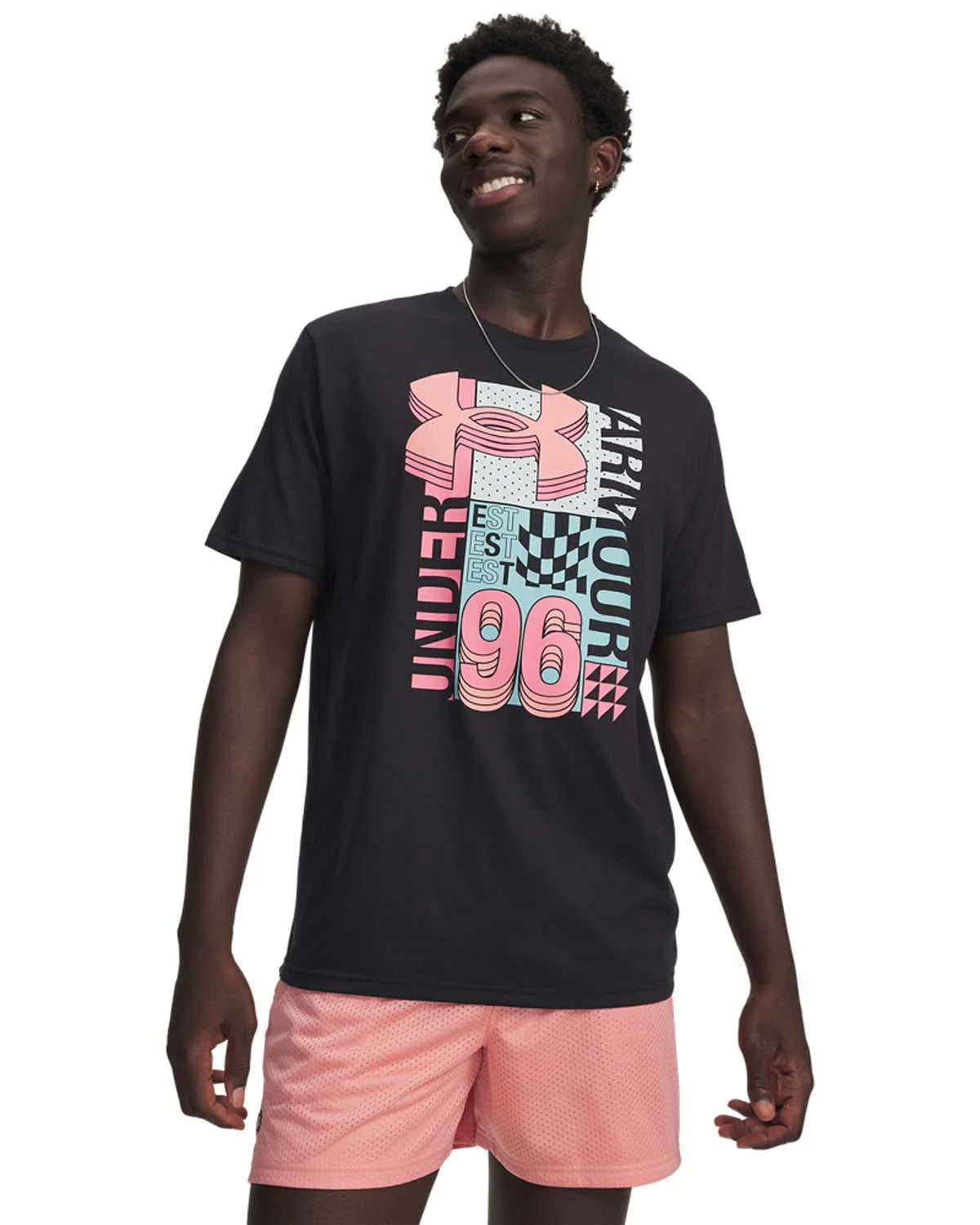 Under Armour UA M Logo Collage SS T-Shirt – Men (Black)