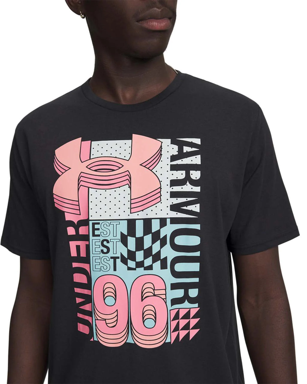 Under Armour UA M Logo Collage SS T-Shirt – Men (Black)