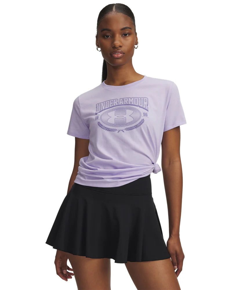 Under Armour UA W Varsity SS T-Shirt – Women (Purple)