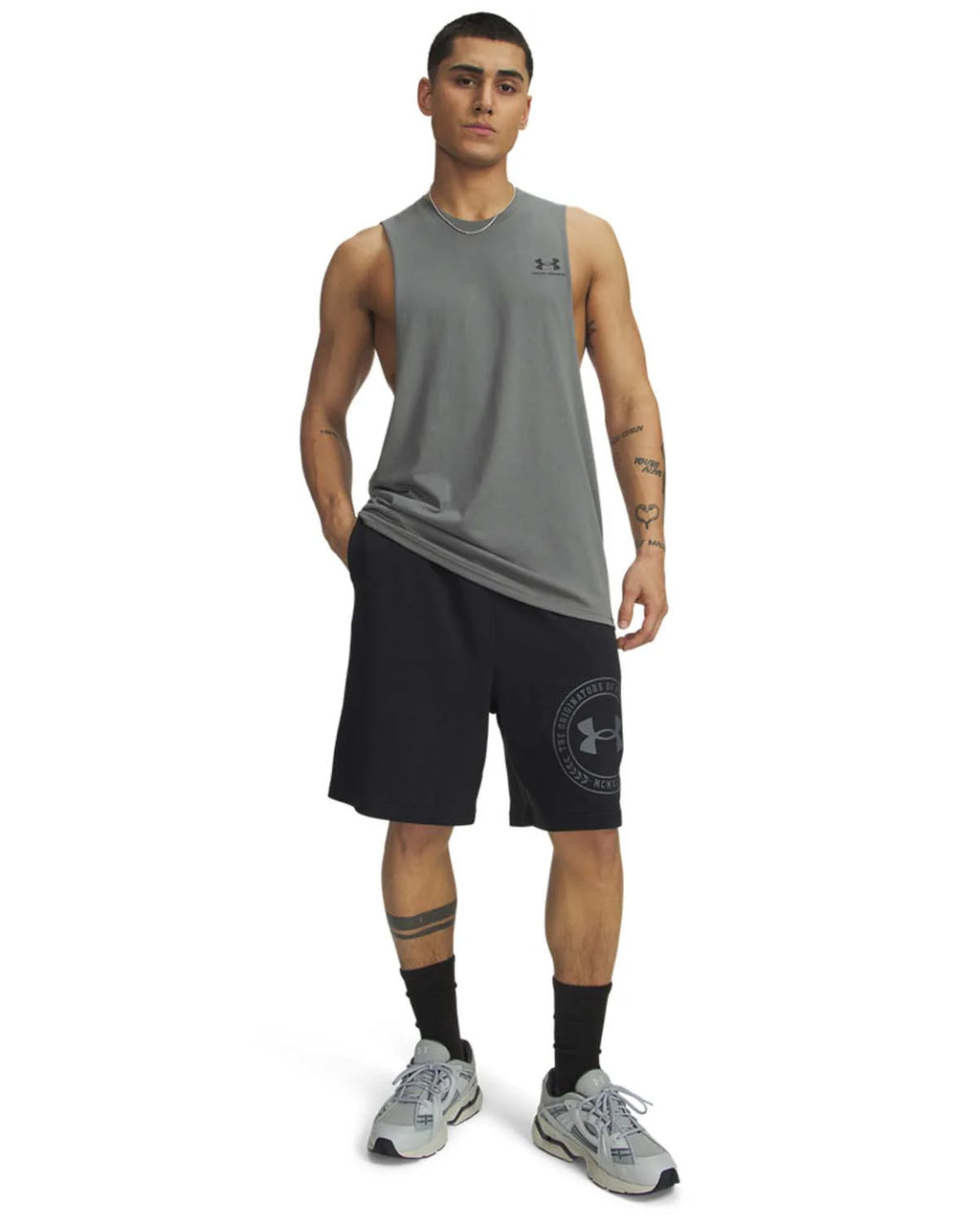 Under Armour UA Rival LW Graphic Shorts – Men (Black)