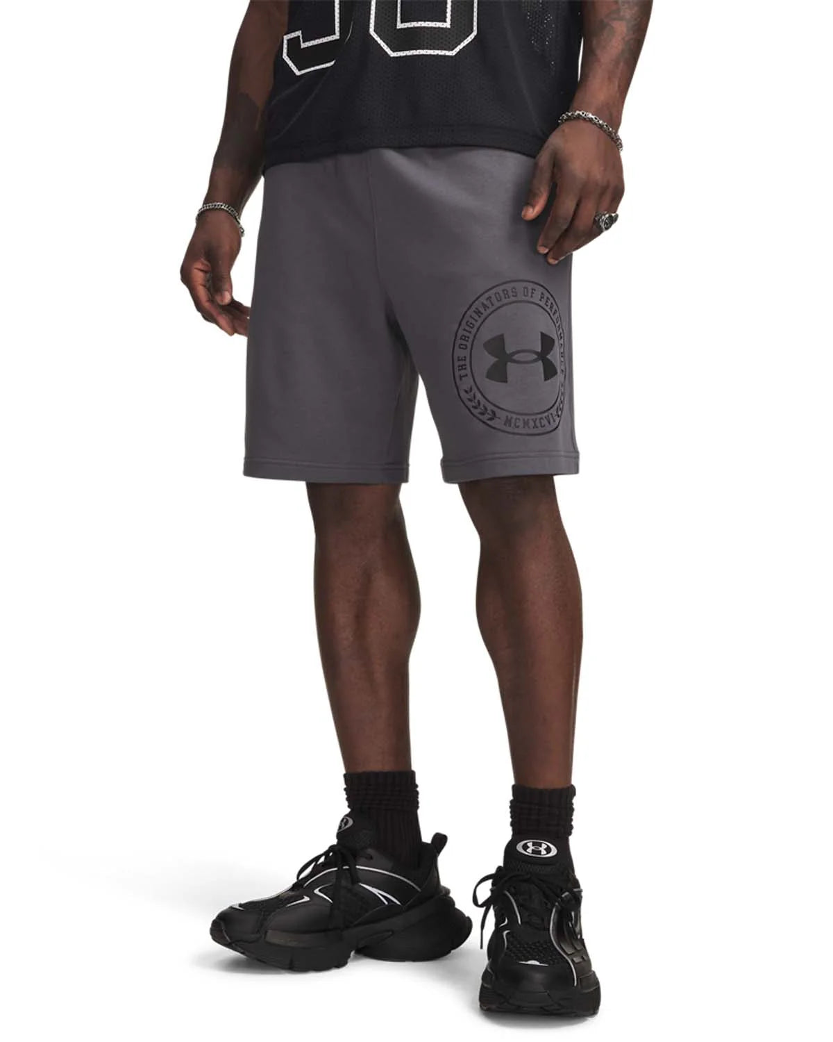 Under Armour UA Rival LW Graphic Shorts – Men (Grey)
