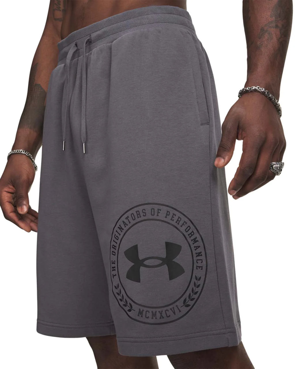 Under Armour UA Rival LW Graphic Shorts – Men (Grey)
