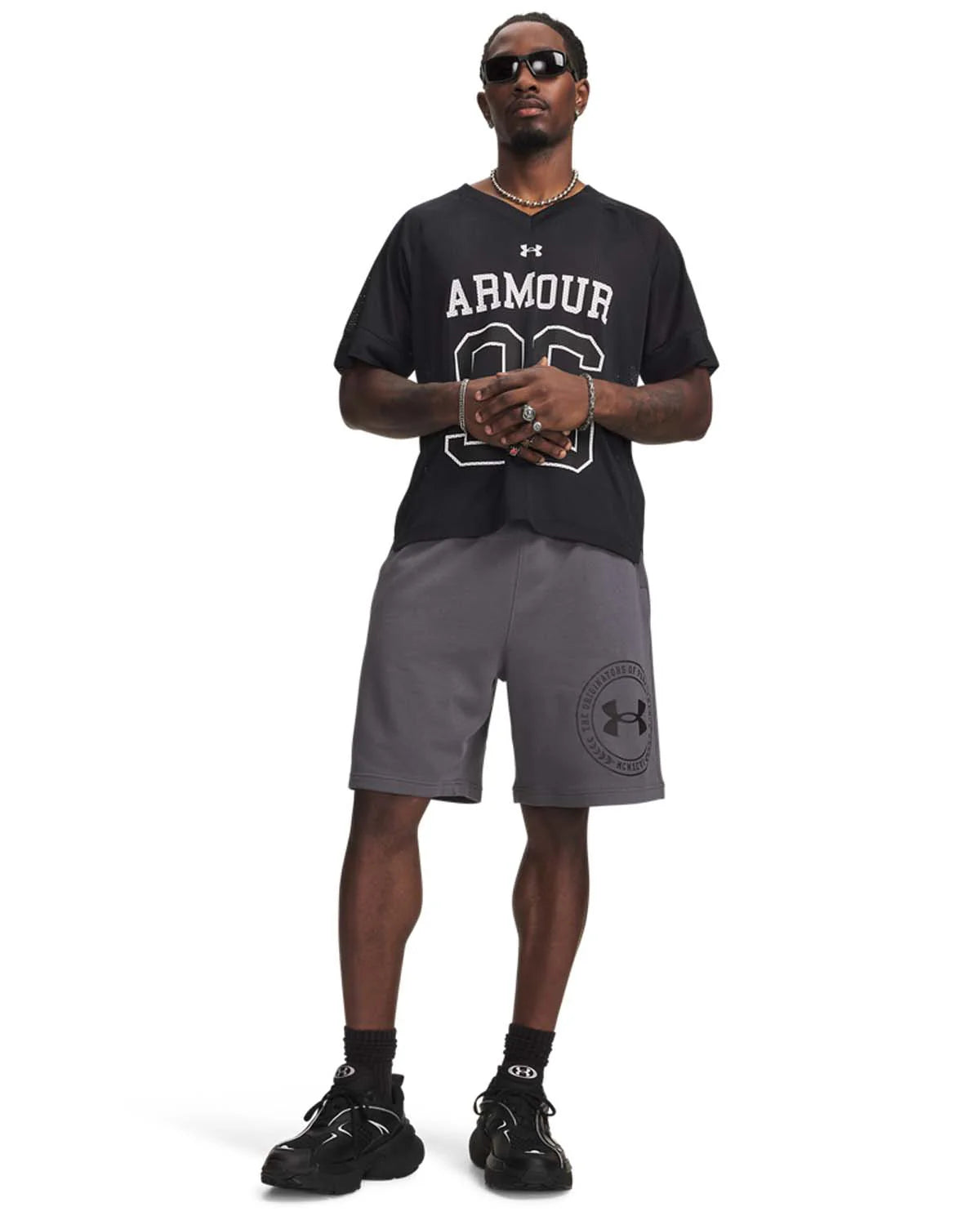 Under Armour UA Rival LW Graphic Shorts – Men (Grey)