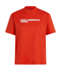 Дамска тениска Karl Lagerfeld Jeans KLJ Essential Tee A1W17005 – Оранжево