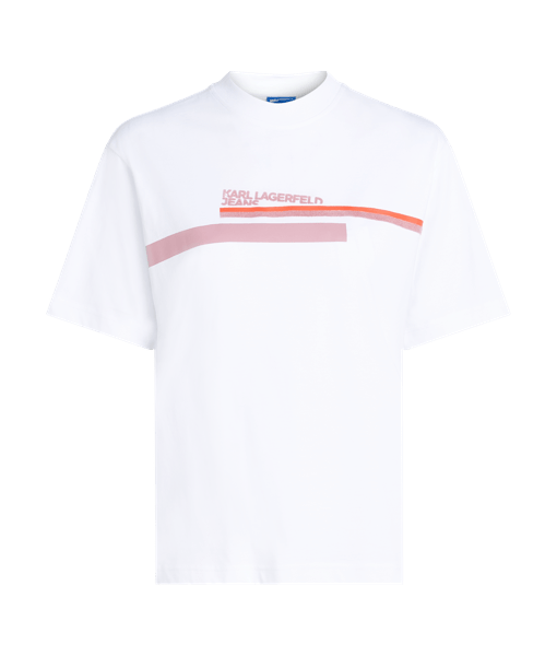 Дамска тениска Karl Lagerfeld Jeans KLJ Placed Logo Tee A2W17032 – Бяло