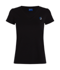 Дамска тениска Karl Lagerfeld Jeans KLJ Slim V-Neck Tee A2W17097 – Черно