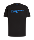 Мъжка тениска Karl Lagerfeld Jeans KLJ Eclipse Logo Tee A4M17022 – Черно