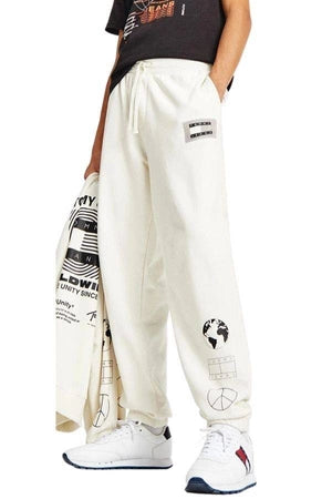 Tommy Jeans DM0DM12440 YBI Ivory Sweatpants