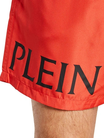 Мъжки плажни шорти Plein Sport PADC MMX0161 – Червено
