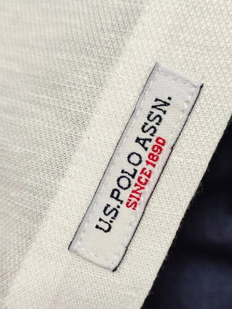Мъжка риза U.S. Polo Assn. XIMMIIX140725 – Бяло (ленен)