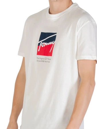 Мъжка тениска Tommy Jeans DM0DM18524 White