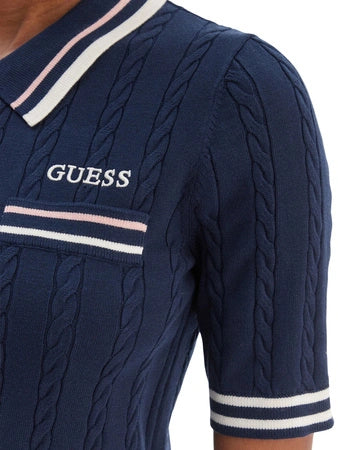 Дамска жилетка Guess Silk Blue V6RR02 Z4652