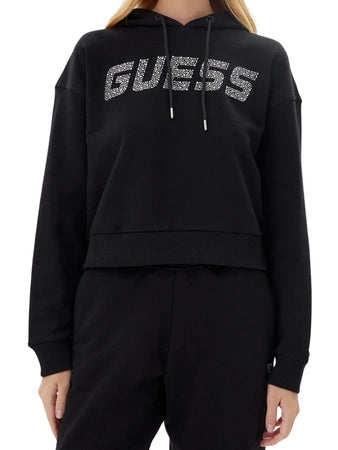 GUESS V5GQ09 KCRP0 JBLK Jet Black Hoodie