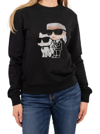 Karl Lagerfeld 245W1812 999 Black Sweatshirt