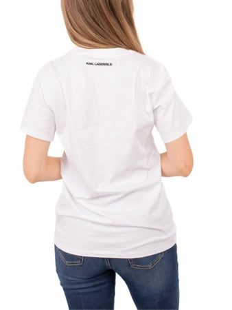 Karl Lagerfeld 245W1712 100 White T-Shirt