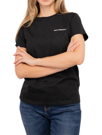 Karl Lagerfeld 245W1714 999 Black T-Shirt