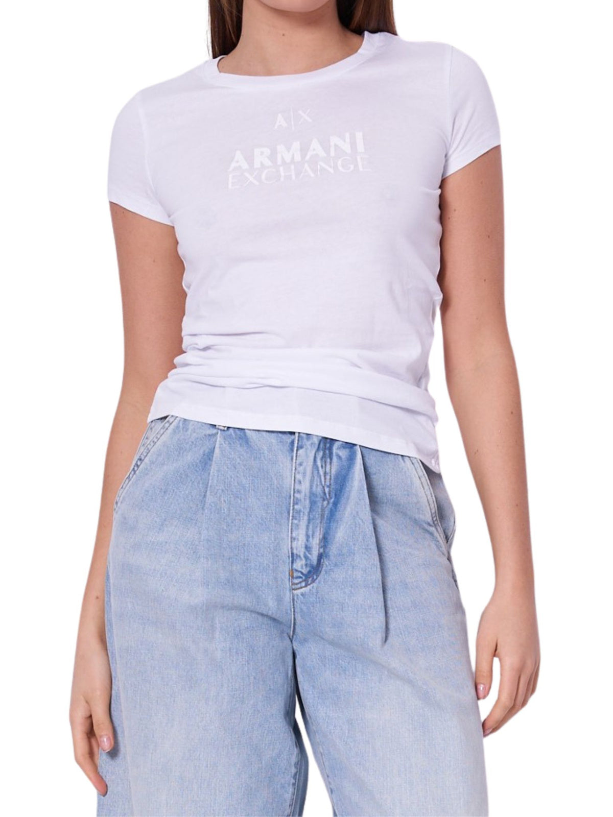 Armani Exchange Дамска тениска 3DYT11 YJG3Z 1000 – Optic White