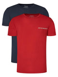 Emporio Armani Мъжки тениски- 2PACK 111267 4R717 71435 – Marine/Rosso