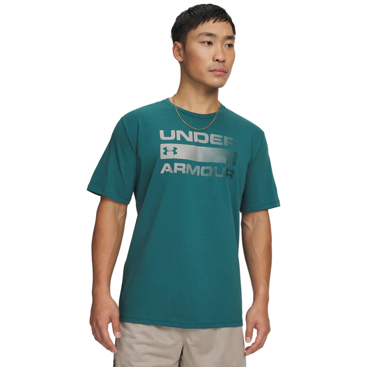 Under Armour UA Team Issue Wordmark SS T-Shirt – Men (Green)