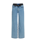 Karl Lagerfeld KLJ MR RELAXED BLOCK DENIM J409 WASHED LIGHT BLUE BLACK (246J1120409) Women